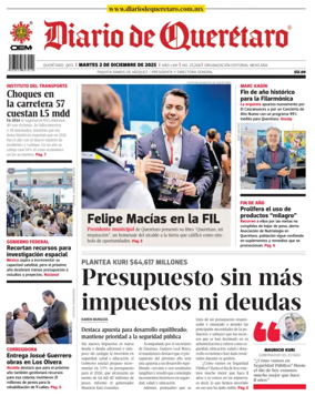 Cover of Diario de Queretaro