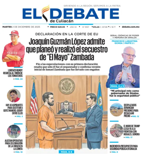 Cover of El Debate de Culiacán