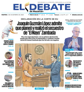 Cover of El Debate de Mazatlan