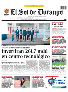 Cover of El Sol de Durango