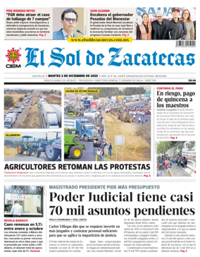Cover of El Sol de Zacatecas