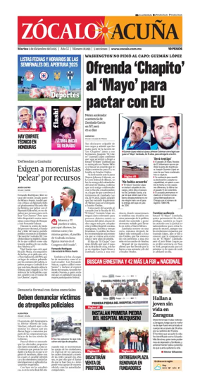 Cover of Zócalo Acuña