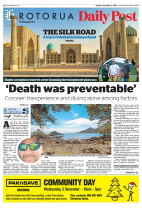 Cover of Rotorua Daily Post