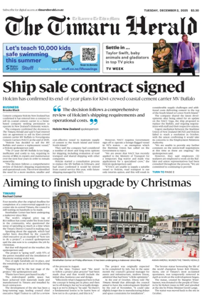 Cover of The Timaru Herald