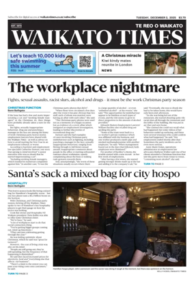 Cover of Waikato Times