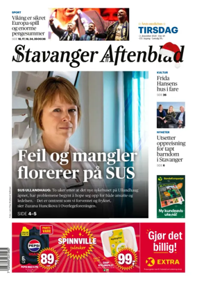 Cover of Stavanger Aftenblad