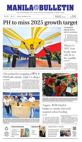 Cover of Manila Bulletin