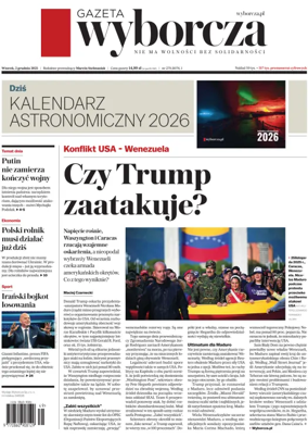 Cover of Gazeta Wyborcza