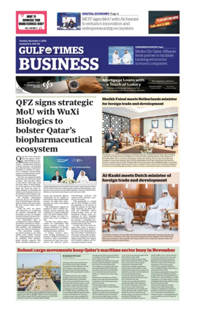 Cover of Gulf Times Business