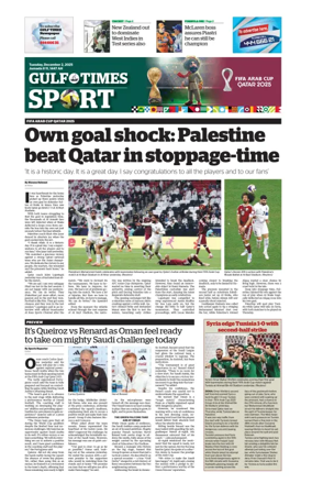 Cover of Gulf Times Sport