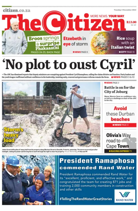 Cover of The Citizen (KZN)