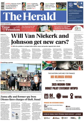 Cover of The Herald (South Africa)