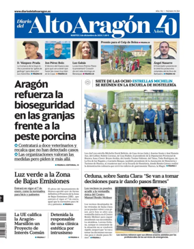 Cover of Diario del Alto Aragón