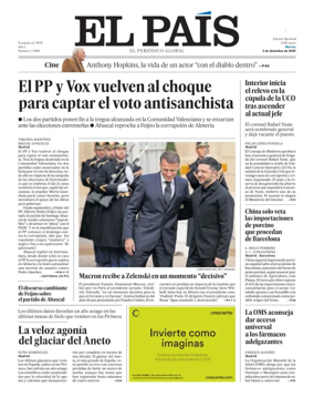 Cover of El País (Valencia)