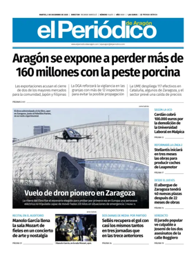 Cover of El Periódico Aragón