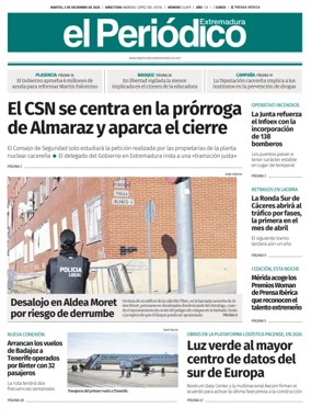 Cover of El Periódico Extremadura