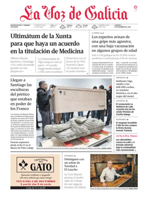 Cover of La Voz de Galicia (Deza)