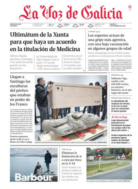 Cover of La Voz de Galicia (Lugo)