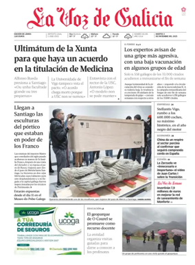 Cover of La Voz de Galicia (Monforte)