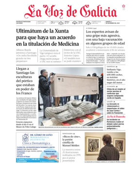 Cover of La Voz de Galicia (Pontevedra)