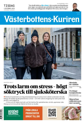 Cover of Västerbottens-Kuriren