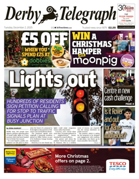 Cover of Derby Telegraph