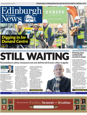 Cover of Edinburgh Evening News