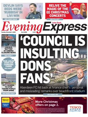 Cover of Evening Express (Extra Edition)