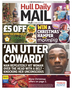 Cover of Hull Daily Mail