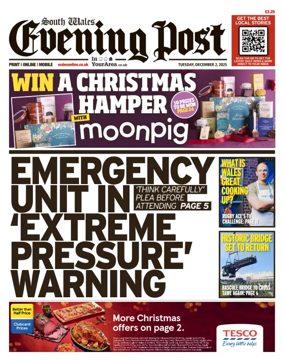 Cover of South Wales Evening Post