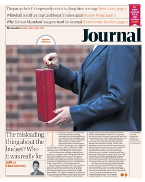 Cover of The Guardian e-paper Journal