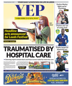 Cover of Yorkshire Evening Post