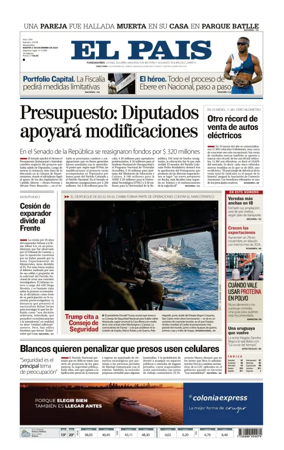 Cover of El Pais (Uruguay)
