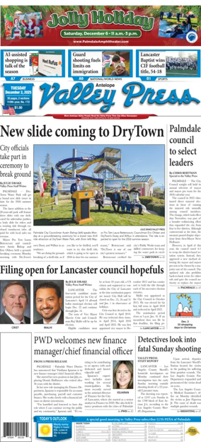 Cover of Antelope Valley Press