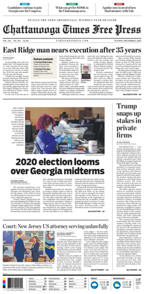 Cover of Chattanooga Times Free Press