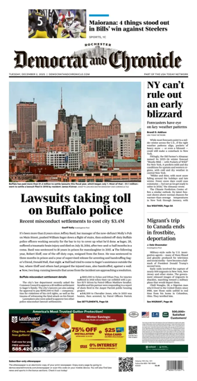 Cover of Democrat and Chronicle