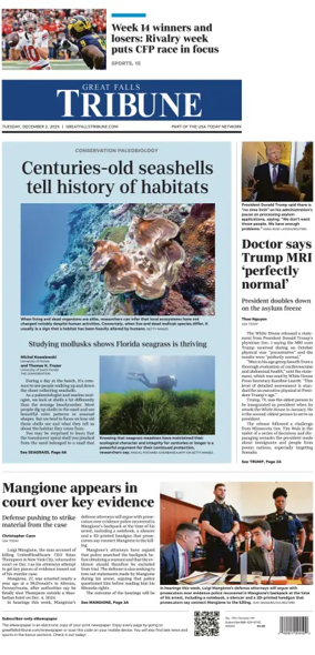 Cover of Great Falls Tribune