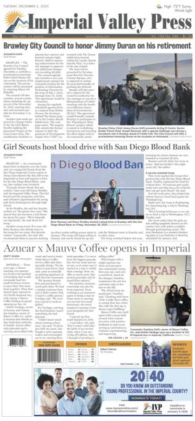 Cover of Imperial Valley Press