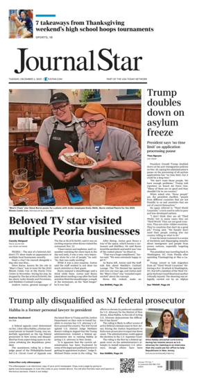 Cover of Journal Star (Peoria)