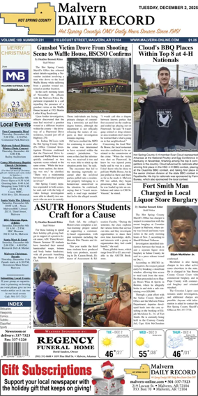 Cover of Malvern Daily Record