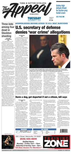 Cover of Marysville Appeal-Democrat    