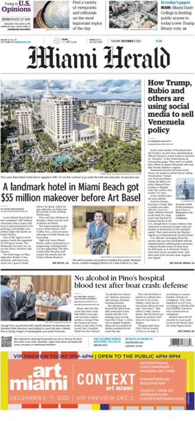 Cover of Miami Herald