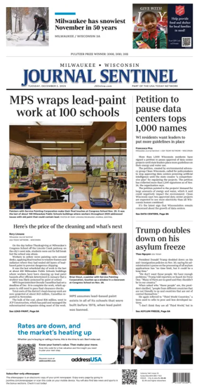 Cover of Milwaukee Journal Sentinel