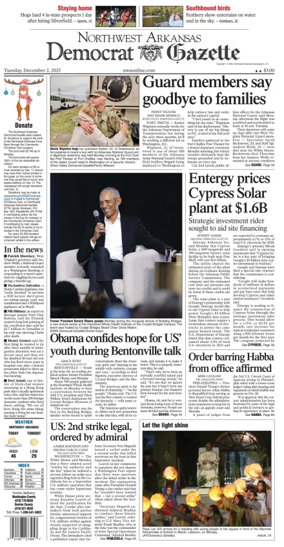 Cover of Northwest Arkansas Democrat-Gazette