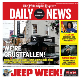 Cover of Philadelphia Daily News