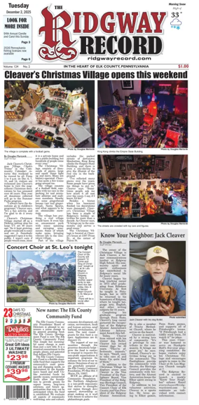 Cover of Ridgway Record