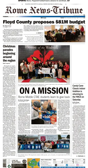 Cover of Rome News-Tribune