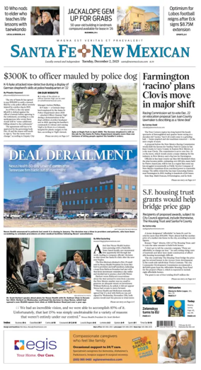 Cover of Santa Fe New Mexican