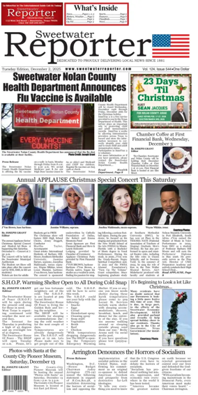 Cover of Sweetwater Reporter