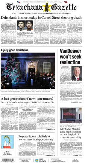 Cover of Texarkana Gazette